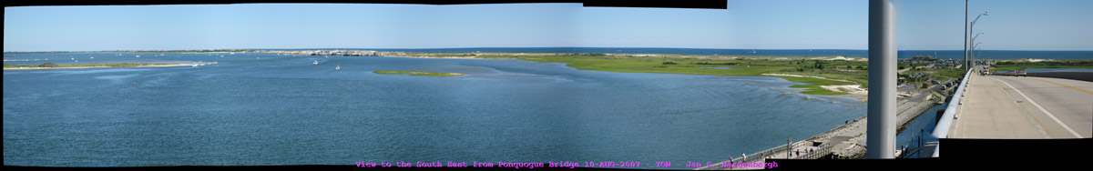 View From Ponquogue Bridge to the North East