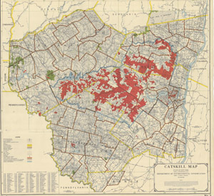 1970 Catskills Land Map